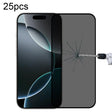 For iPhone 16 Pro 25pcs Full Cover Anti-spy Silk Screen Tempered Glass Film - iPhone 16 Pro Tempered Glass by PMC TechLife | Online Shopping South Africa | PMC TechLife | Buy Now Pay Later Mobicred
