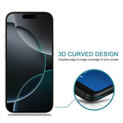 For iPhone 16 Pro 25pcs Full Cover Anti-spy Silk Screen Tempered Glass Film