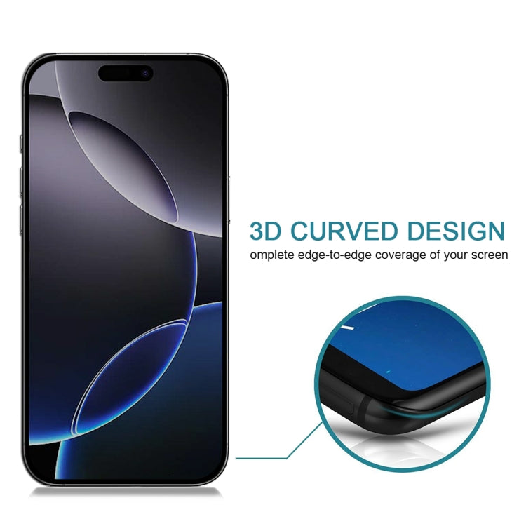 For iPhone 16 Pro Max 25pcs Full Cover Anti-spy Silk Screen Tempered Glass Film