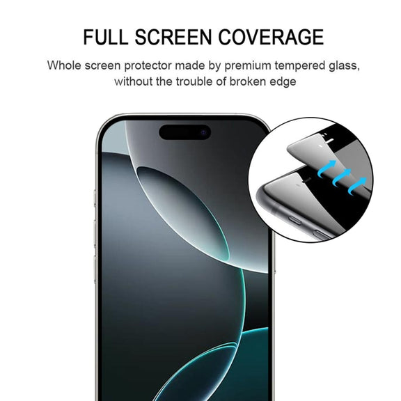 For iPhone 16 Pro 25pcs Full Glue Screen Tempered Glass Film