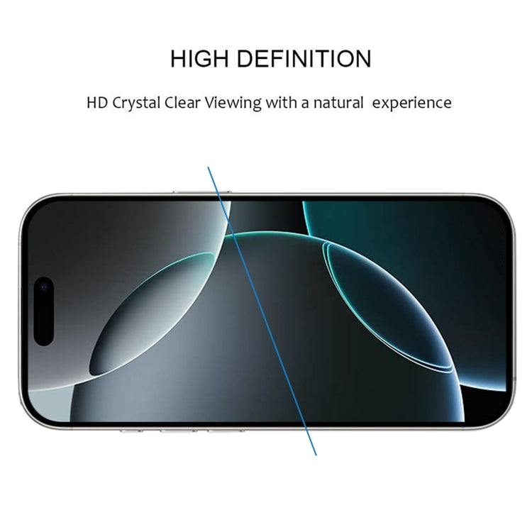 For iPhone 16 Pro 25pcs Full Glue Screen Tempered Glass Film