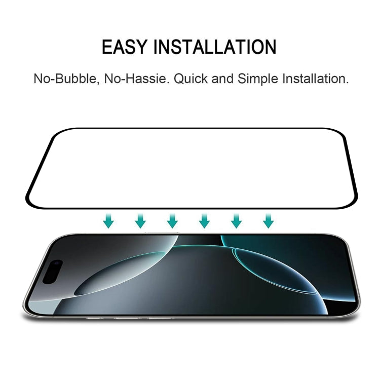 For iPhone 16 Pro 25pcs Full Glue Screen Tempered Glass Film