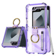 For Samsung Galaxy Z Flip6 GKK Airbag Protective Phone Case with Ring & Pen(Purple) - free shipping - PMC Jewellery - Order now!