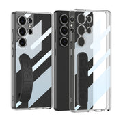 For Samsung Galaxy S25 Ultra 5G GKK Space Silicone Wristband Phone Case(Black)