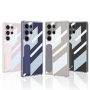 For Samsung Galaxy S25 Ultra 5G GKK Space Silicone Wristband Phone Case(Pink)