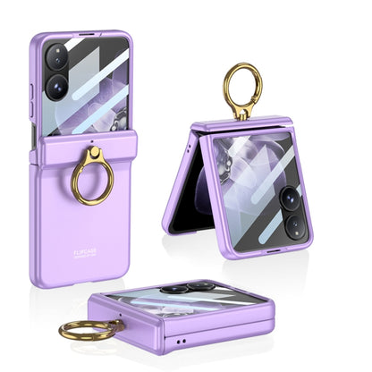 For Xiaomi Mix Flip GKK Integrated Magnetic Hinged Flip Case with Ring Holder(Purple) - free shipping - PMC Jewellery - Order now!