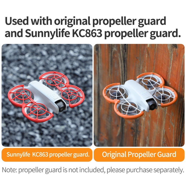 For DJI Neo Sunnylife Propeller Protective Guard Anti-collision Ring Cover(Orange)