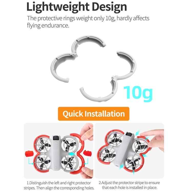 For DJI Neo Sunnylife Propeller Protective Guard Anti-collision Ring Cover(Grey)