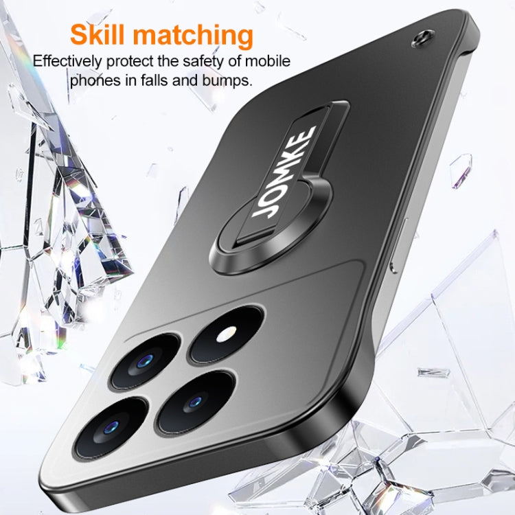 For Redmi K70 Pro Baking Varnish 360 Rotate Holder No Frame PC Phone Case(Silver) - free shipping - PMC Jewellery - Order now!