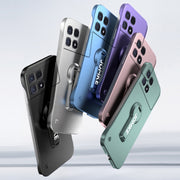 For Redmi K70 Ultra Baking Varnish 360 Rotate Holder No Frame PC Phone Case(Green)