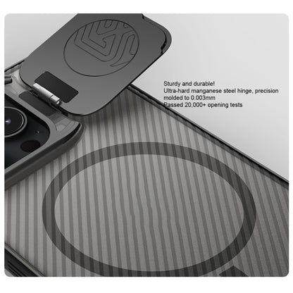 For iPhone 16 Pro NILLKIN CamShield Prop MagSafe Magnetic Translucent PC Phone Case(Black) - free shipping - PMC Jewellery - Order now!