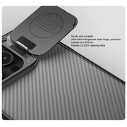 For iPhone 16 Pro Max NILLKIN CamShield Prop Translucent PC Phone Case(Black)