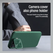 For iPhone 16 Pro Max NILLKIN CamShield Prop MagSafe Magnetic PC Phone Case(Blue)