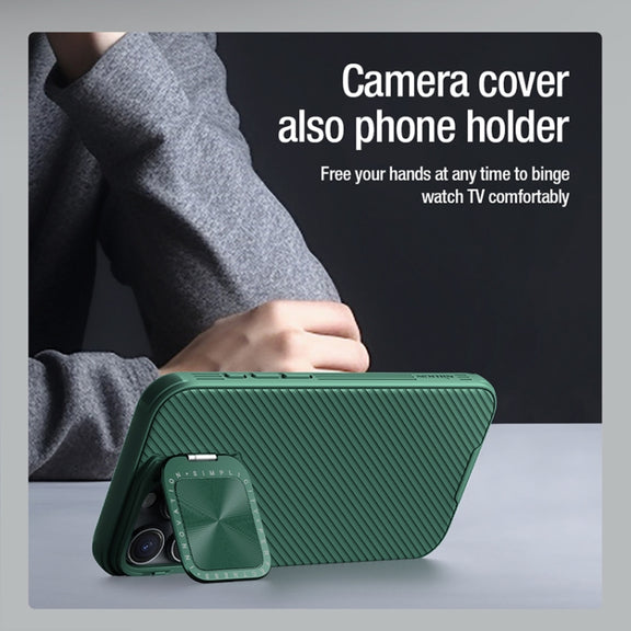 For iPhone 16 Pro Max NILLKIN CamShield Prop MagSafe Magnetic PC Phone Case(Black)