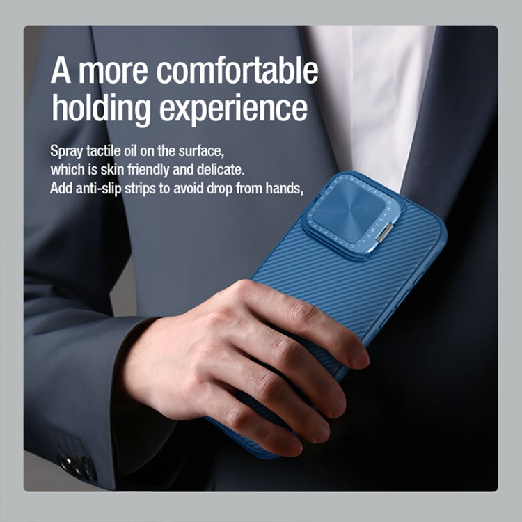 For iPhone 16 Pro NILLKIN CamShield Prop MagSafe Magnetic PC Phone Case(Blue) - free shipping - PMC Jewellery - Order now!