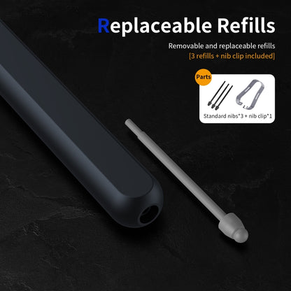 For Samsung Galaxy Z Fold6 / 5 / 4 / 3 Electromagnetic Stylus Pen with Pen Slot(Black) - free shipping - PMC Jewellery - Order now!