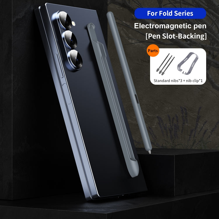 For Samsung Galaxy Z Fold6 / 5 / 4 / 3 Electromagnetic Stylus Pen with Pen Slot(Grey) - Stylus Pen by PMC TechLife | Online Shopping South Africa | PMC TechLife | Buy Now Pay Later Mobicred