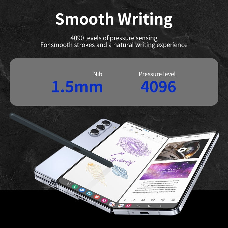 For Samsung Galaxy Z Fold6 / 5 / 4 / 3 Electromagnetic Stylus Pen with Pen Slot(Dark Grey) - Stylus Pen by PMC Jewellery | Online Shopping South Africa | PMC Jewellery | Buy Now Pay Later Mobicred