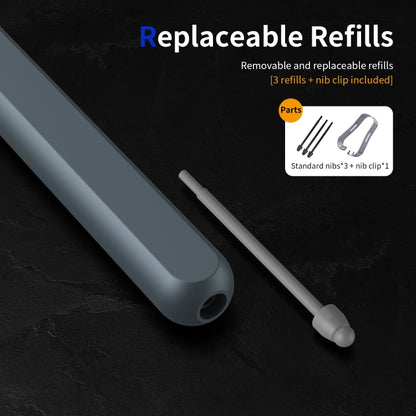 For Samsung Galaxy Z Fold6 / 5 / 4 / 3 Electromagnetic Stylus Pen with Pen Slot(Dark Grey) - Stylus Pen by PMC Jewellery | Online Shopping South Africa | PMC Jewellery | Buy Now Pay Later Mobicred