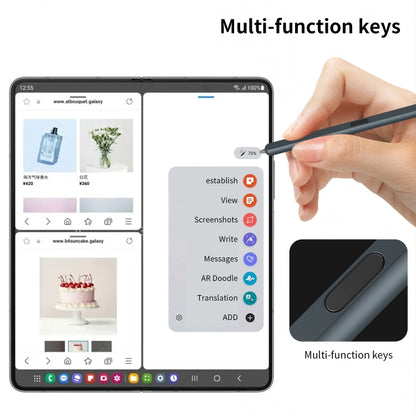For Samsung Galaxy Z Fold6 / 5 / 4 / 3 Electromagnetic Stylus Pen with Pen Slot(Dark Grey) - Stylus Pen by PMC Jewellery | Online Shopping South Africa | PMC Jewellery | Buy Now Pay Later Mobicred
