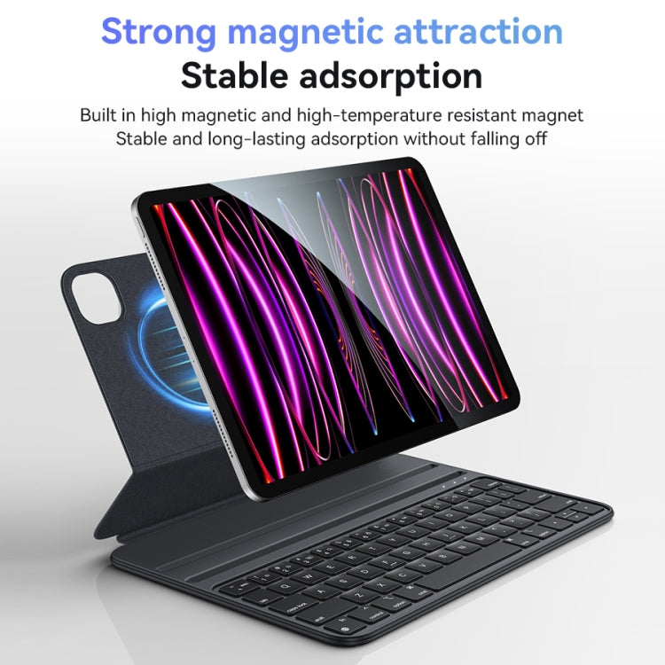 For iPad Pro 11 2022 / Air 10.9 2022 Yesido Dual-sided Clip Magnetic Keyboard Leather Case(Black) - free shipping - PMC Jewellery - Order now!
