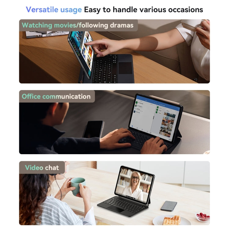 For iPad Pro 11 2022 / Air 10.9 2022 Yesido Dual-sided Clip Magnetic Keyboard Leather Case(Black) - free shipping - PMC Jewellery - Order now!