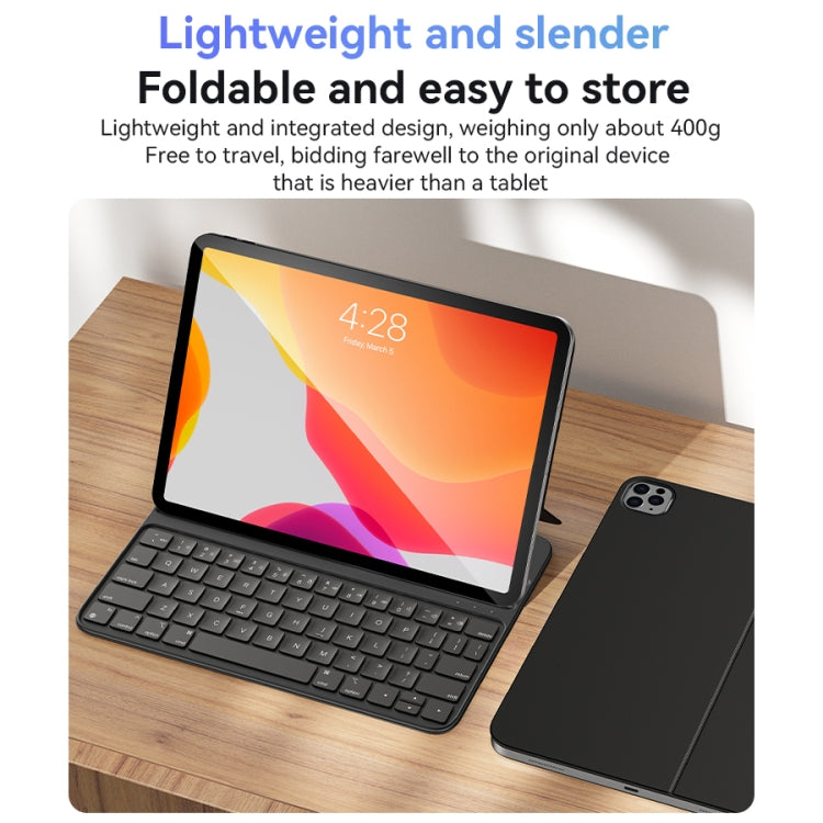 For iPad Pro 11 2022 / Air 10.9 2022 Yesido Dual-sided Clip Magnetic Keyboard Leather Case(Black) - free shipping - PMC Jewellery - Order now!