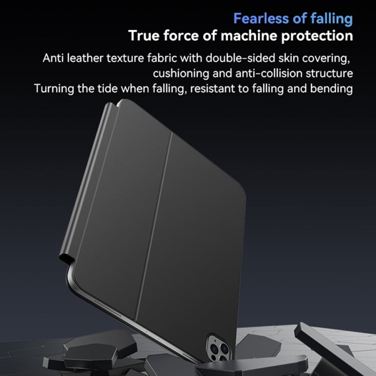For iPad Pro 11 2022 / Air 10.9 2022 Yesido Dual-sided Clip Magnetic Keyboard Leather Case(Black) - free shipping - PMC Jewellery - Order now!