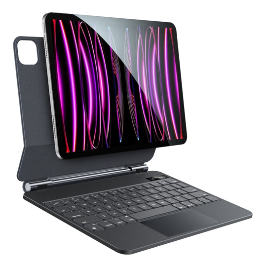 For iPad Pro 12.9 2020 / 2018 Yesido Dual-sided Clip Digital Display Magnetic Keyboard Leather Case(Black) - free shipping - PMC Jewellery - Order now!