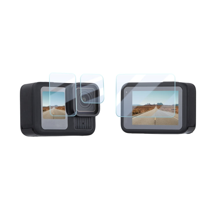 For GoPro HERO13 Black Sunnylife 3 in 1 Lens Protector Front and Rear Screen Tempered Glass Films, Quantity:1 + 1 + 1 Sets - free shipping - PMC TechLife - Order now!