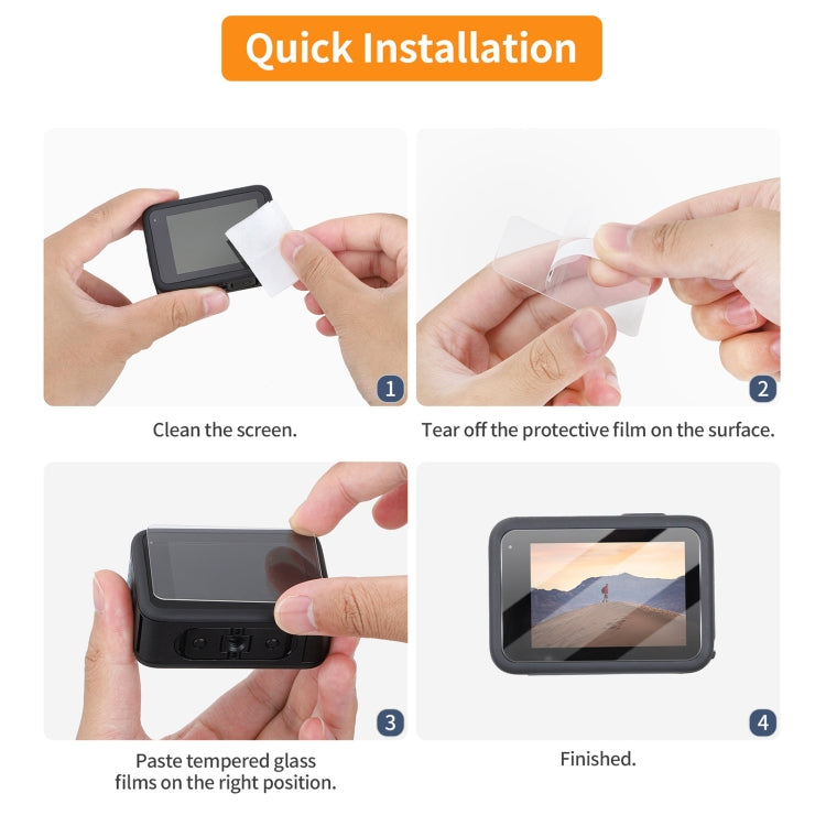 For GoPro HERO13 Black Sunnylife 3 in 1 Lens Protector Front and Rear Screen Tempered Glass Films, Quantity:1 + 1 + 1 Sets - free shipping - PMC Jewellery - Order now!