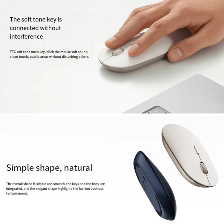 Original Xiaomi XMBXSB01YM Bluetooth Dual Mode Silent Portable Mouse 3(Gold)