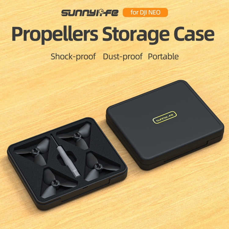 For DJI Neo Sunnylife NEO Propellers Case Storage Mini Travel Case Box(Black) - free shipping - PMC Jewellery - Order now!