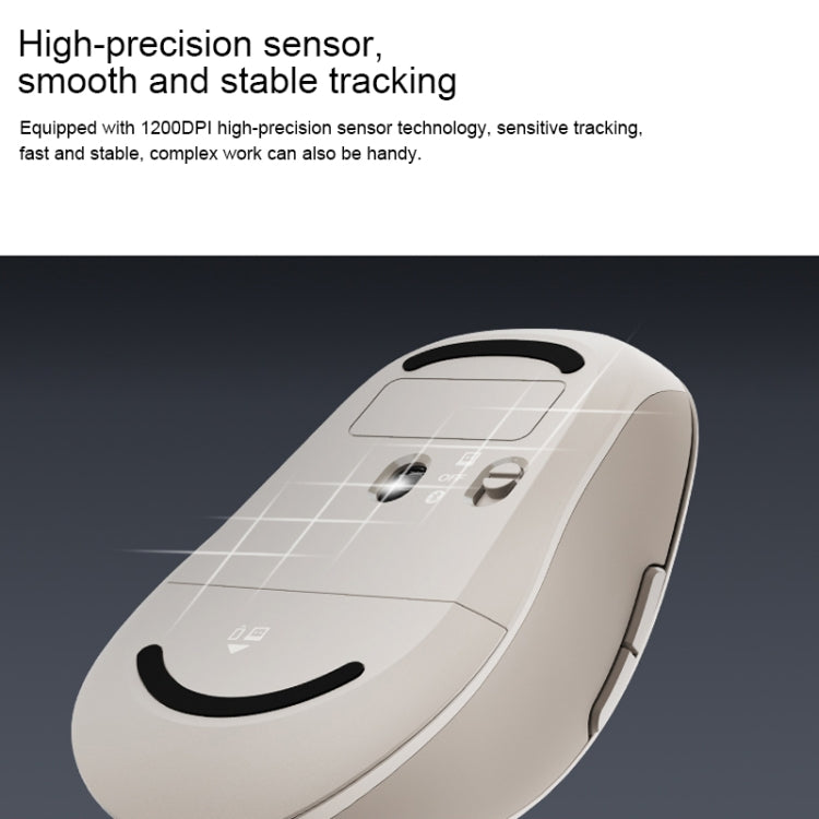 Original Xiaomi XMSMSB01YM 1200DPI Bluetooth Dual Mode Wireless Mouse 2(Beige)