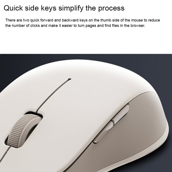 Original Xiaomi XMSMSB01YM 1200DPI Bluetooth Dual Mode Wireless Mouse 2(Beige)