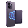 Denior V13 Magsafe Wallet Carbon Fiber Texture Leather Magnetic Card Holder Bag(Purple) - Others Accessories by Denior | Online Shopping South Africa | PMC TechLife | Buy Now Pay Later Mobicred