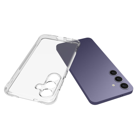 For Samsung Galaxy S25+ 5G Shockproof Non-slip Thickening TPU Phone Case(Transparent)