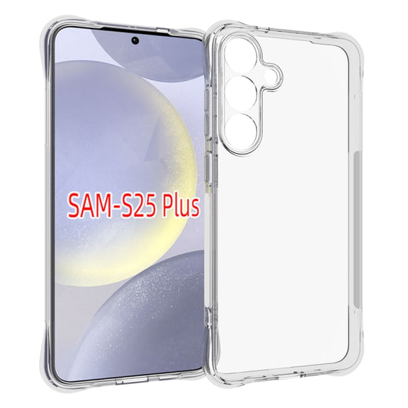 For Samsung Galaxy S25+ 5G Shockproof Non-slip Thickening TPU Phone Case(Transparent)