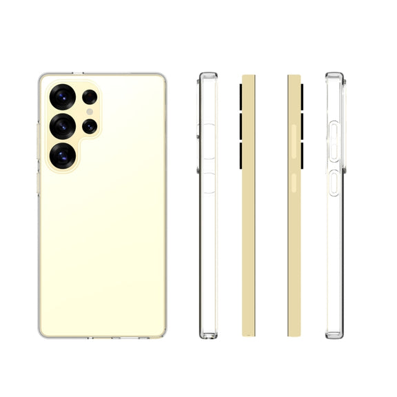 For Samsung Galaxy S25 Ultra 5G Water-resistant Texture TPU Phone Case(Transparent)