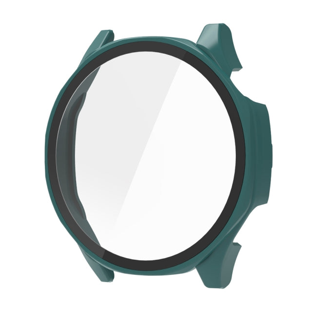 For Huawei Watch GT 5 46mm Tempered Glass Film Integrated PC Watch Protective Case(Green)