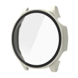 For Huawei Watch GT 5 46mm Tempered Glass Film Integrated PC Watch Protective Case(Ivory White) - Watch Cases by PMC TechLife | Online Shopping South Africa | PMC TechLife | Buy Now Pay Later Mobicred