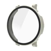 For Huawei Watch GT 5 41mm Tempered Glass Film Integrated PC Watch Protective Case(Ivory White)