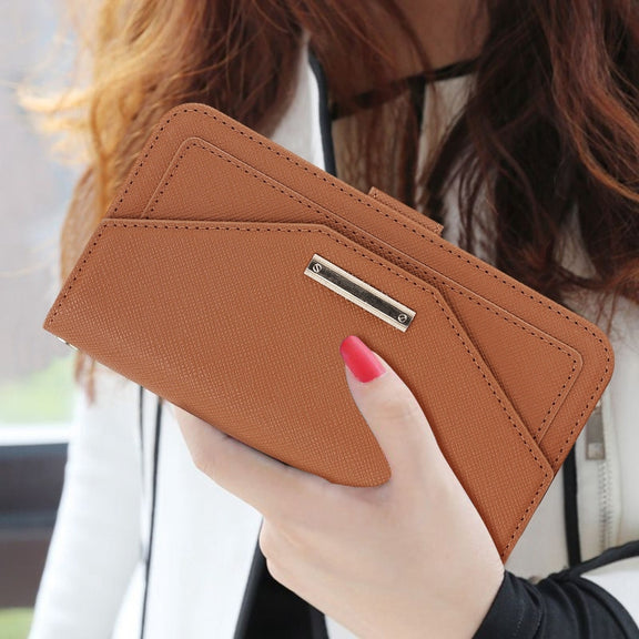 For iPhone 16 Pro Cross Texture Crossbody Lanyard Leather Phone Case(Brown)