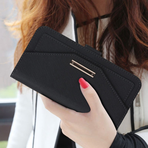 For iPhone 16 Cross Texture Crossbody Lanyard Leather Phone Case(Black)