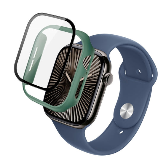 For Apple Watch Series 10 42mm imak Integrated Watch Case with Film(Green) - free shipping - PMC Jewellery - Order now!