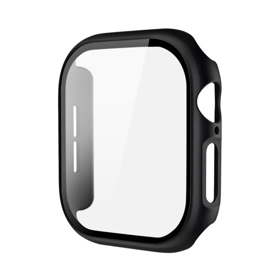 For Apple Watch Series 10 42mm imak Integrated Watch Case with Film(Black)