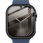 For Apple Watch Series 10 42mm imak Integrated Watch Case with Film(Black)