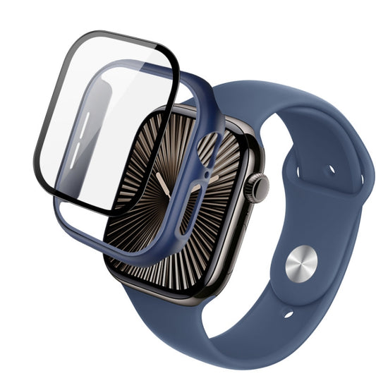 For Apple Watch Series 10 42mm imak Integrated Watch Case with Film(Blue) - free shipping - PMC Jewellery - Order now!
