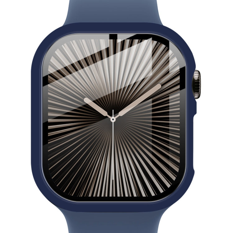 For Apple Watch Series 10 42mm imak Integrated Watch Case with Film(Blue)