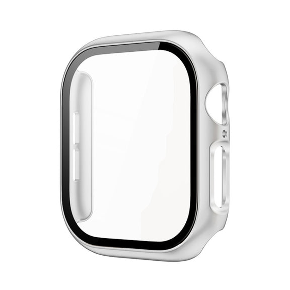 For Apple Watch Series 10 42mm imak Integrated Watch Case with Film(Silver)